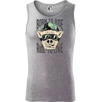 Born to Ride prasák - Tílko pánské Core - 2XL ( Tmavě šedý melír )