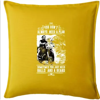 Polštář You Don t Always Need a Plan - Polštář 50x50 - 50x50 - Pouze potah ( Žlutá )