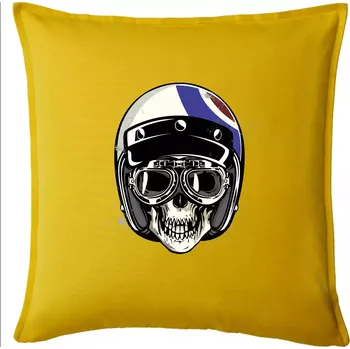 Polštář Moto helma letec - Polštář 50x50 - 50x50 - Pouze potah ( Žlutá )