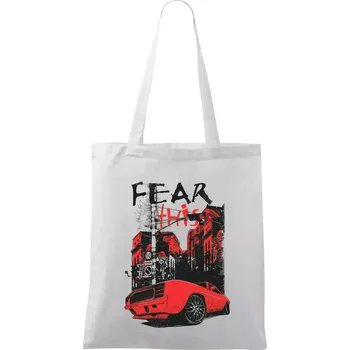 Fear this car - Taška bavlněná - 42 x 38 cm ( Bílá )