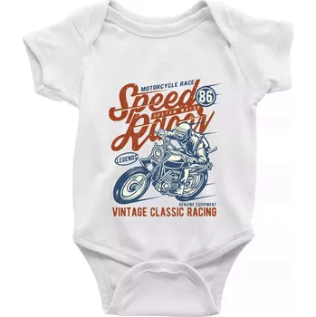 Kojenecké oblečení Speed Racer 2 - Body kojenecké s krátkým rukávem - Krátký r. do 3 měs ( Bílá )