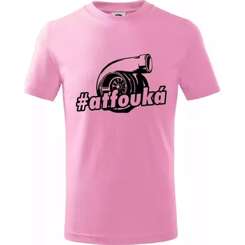 Chlapecké tričko Ať fouká - Tričko dětské bavlněné - 104-110cm / 3-4 roky ( Růžová )