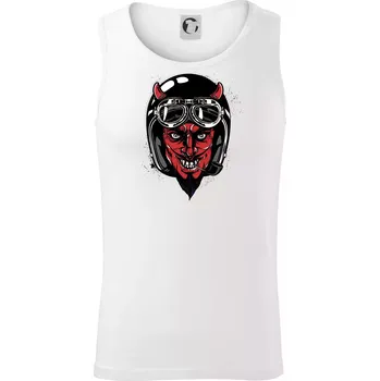Ďábel motorkář - Tílko pánské Core - 2XL ( Bílá )
