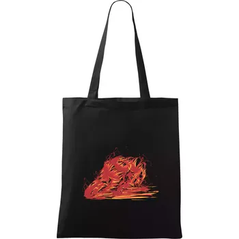 Nákupní taška Silniční moto splash - Taška bavlněná - 42 x 38 cm ( Černá )