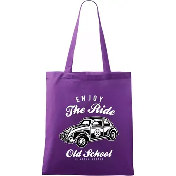 Enjoy The Ride - Taška bavlněná - 42 x 38 cm ( Fialová )