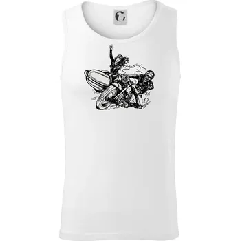 Motorka se sajdkou - Tílko pánské Core - 2XL ( Bílá )