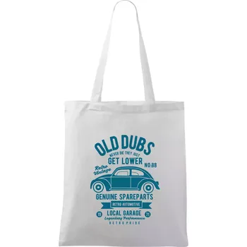 Old Dubs - Taška bavlněná - 42 x 38 cm ( Bílá )
