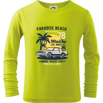 Dětská móda Paradise Beach - Triko dětské Long Sleeve - 104-110cm / 3-4 roky ( Limetková )