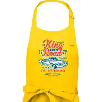Kuchyňská zástěra King Of The Road - Dámská zástěra na vaření - Univerzální velikost ( Žlutá )