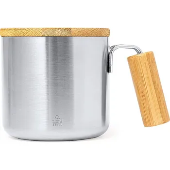 Termohrnek Claire - Izolovaný hrnek, stříbrná