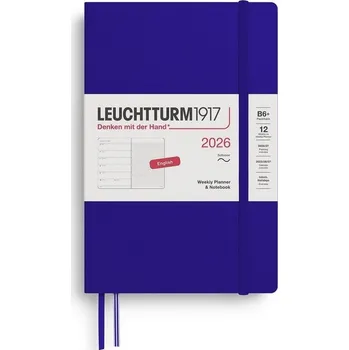 Diář Weekly Planner & Notebook 2026 Paperback (B6+) Ink