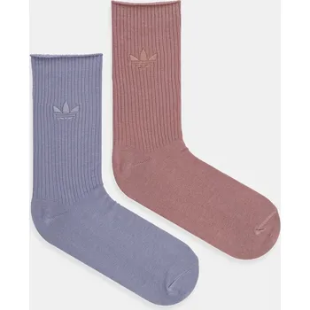 Pánské ponožky Ponožky adidas Originals Trefoil 2-pack dámské, oranžová barva, JW8001 50X, vel. 37/39