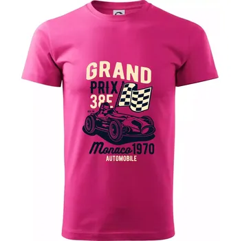 Grand Prix - Klasické pánské triko vyšší gramáže - XS ( Purpurová )