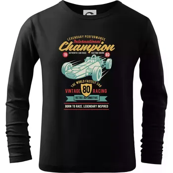 Chlapecké tričko International Champion Car Race - Triko dětské Long Sleeve - 122 cm/6 let ( Černá )