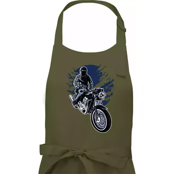 Kuchyňská zástěra Night Rider - Dámská zástěra na vaření - Univerzální velikost ( Khaki )