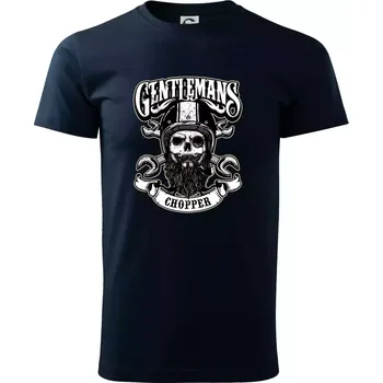 Pánské tričko Gentlemans Chopper - Triko extra velké (5-8XL) - 6XL ( Námořní modrá (velmi tmavá - téměř černá) )