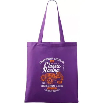 Classic Racing - Taška bavlněná - 42 x 38 cm ( Fialová )