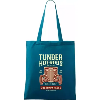Thunder Hot Rods - Taška bavlněná - 42 x 38 cm ( Petrolejová )