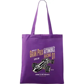 Nákupní taška Formula 1 - Taška bavlněná - 42 x 38 cm ( Fialová )