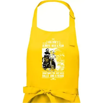 Kuchyňská zástěra You Don t Always Need a Plan - Dámská zástěra na vaření - Univerzální velikost ( Žlutá )