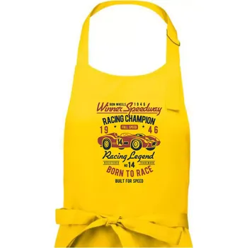 Kuchyňská zástěra Winner Speedway - Pánská zástěra na vaření - Univerzální velikost ( Žlutá )