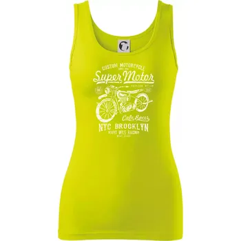 Dámské tričko Super Motor - Dámské tílko - XS ( Limetková )