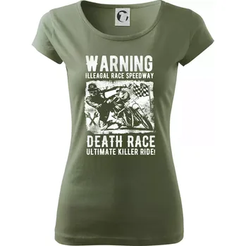 Dámské tričko Illegal Race Speedway - Dámské triko Pure - XS ( Khaki )