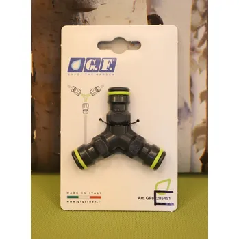 Hadicová spojka Konektor GF 3-cestný, LIME