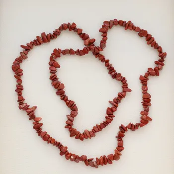 Náhrdelník Náhrdelník - Jaspis červený sekaný 90 cm ND7