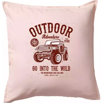 Polštář Outdoor Adventure 2 - Polštář 50x50 - 50x50 - Pouze potah ( Světle růžová )