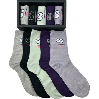 Pánské ponožky SET 5 Párů - Ponožky v dárkové krabičce CZ-514 Velikost: 35-39