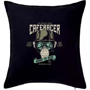 Polštář Caferacer club moto - Polštář 50x50 - 50x50 - Pouze potah ( Černá )