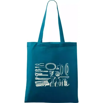 Oprava motorky - Taška bavlněná - 42 x 38 cm ( Petrolejová )
