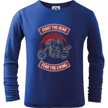 Chlapecké tričko Fight The Dead - Triko dětské Long Sleeve - 122 cm/6 let ( Královská modrá )