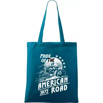 American Pride - Taška bavlněná - 42 x 38 cm ( Petrolejová )
