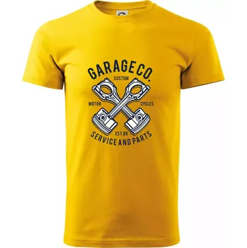 Garage Co - Triko extra velké (5-8XL) - 6XL ( Žlutá )