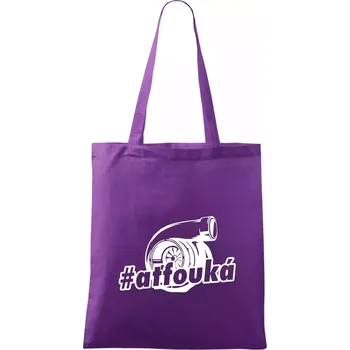 Ať fouká - Taška bavlněná - 42 x 38 cm ( Fialová )