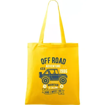 Off Road Adventure - Taška bavlněná - 42 x 38 cm ( Žlutá )
