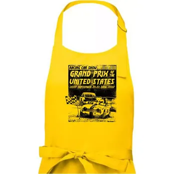 Kuchyňská zástěra Grand Prix Of The United States - Pánská zástěra na vaření - Univerzální velikost ( Žlutá )