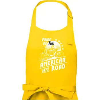 Kuchyňská zástěra American Pride - Pánská zástěra na vaření - Univerzální velikost ( Žlutá )