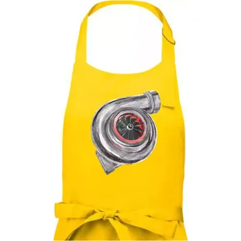 Kuchyňská zástěra Turbo olejomalba - Pánská zástěra na vaření - Univerzální velikost ( Žlutá )