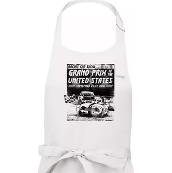 Kuchyňská zástěra Grand Prix Of The United States - Dámská zástěra na vaření - Univerzální velikost ( Bílá )