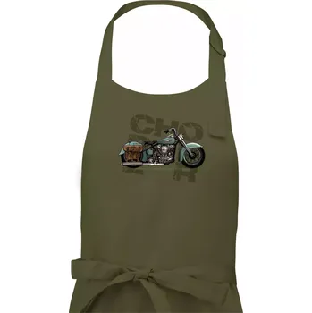 Kuchyňská zástěra Chopper 003 - Dámská zástěra na vaření - Univerzální velikost ( Khaki )