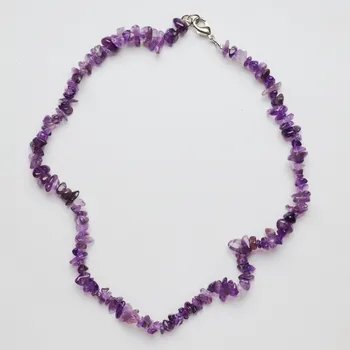 Náhrdelník Náhrdelník - Ametyst sekaný 45 cm NS11