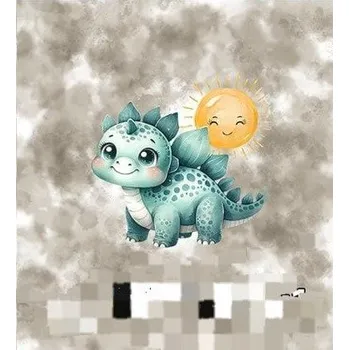 Panel - Úplet- Zelený dinosauřík