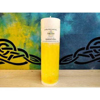 Svíčka 22 x 6,5 - 3.čakra SEBEDŮVĚRA