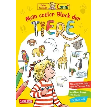 První čtění Conni Gelbe Reihe (Beschäftigungsbuch): Mein cooler Block der Tiere - Sörensen, Hanna
