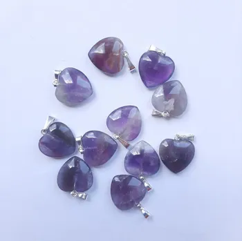 Přívěsek Přívěs Ametyst srdíčko 15 mm ST6