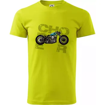 Pánské tričko Chopper 001 - Klasické pánské triko vyšší gramáže - XL ( Limetková )