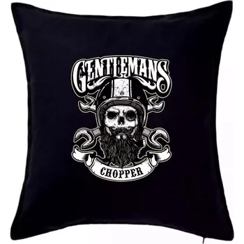 Polštář Gentlemans Chopper - Polštář 50x50 - 50x50 - Pouze potah ( Černá )